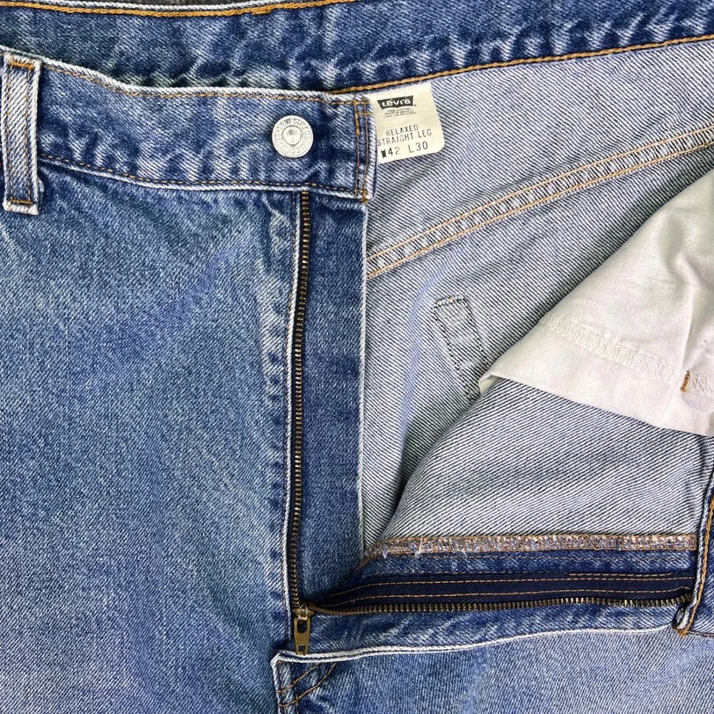 VTG Levis Jeans Men 41x30 Relaxed Straight Red Tab Denim Grunge Casual Baggy Y2K